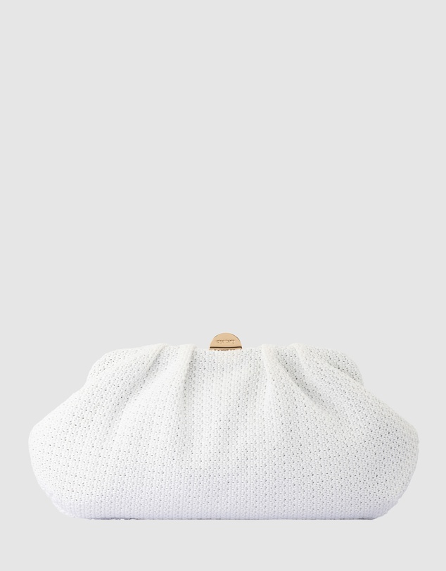 Olga Berg - Oriana Woven Clutch