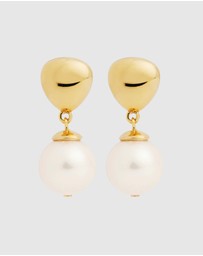 Najo - Islander Yellow Gold Pearl Earring