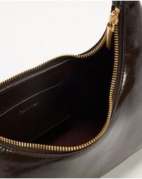 Calvin Klein - Foil Logo Glossy Convertible Shoulder Bag