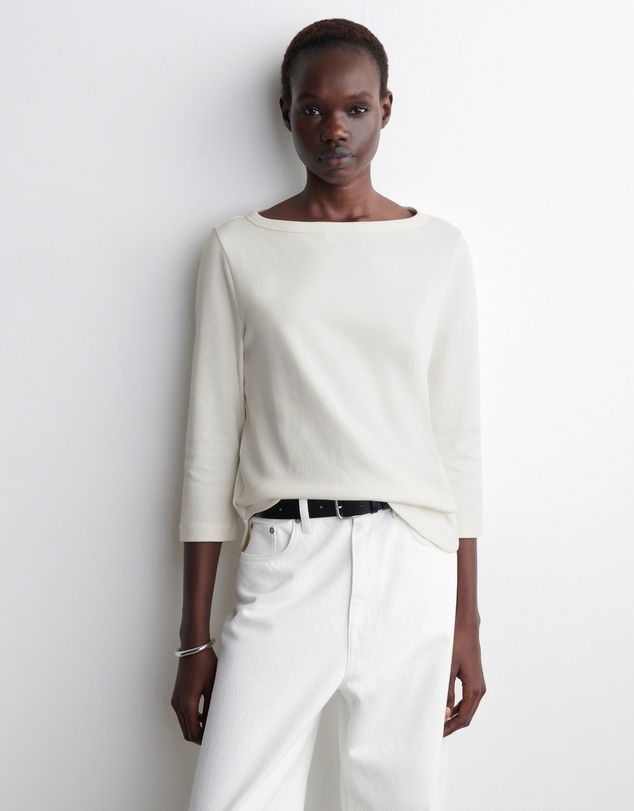 COS - 3/4 Sleeve Cotton Top