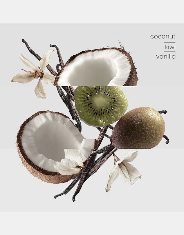 Kirri by Scent Australia Home - Kiwi Coconut Vanilla Reed Diffuser 100ml Trio + Kiwi Coconut Vanilla Reed Refill 100ml Trio