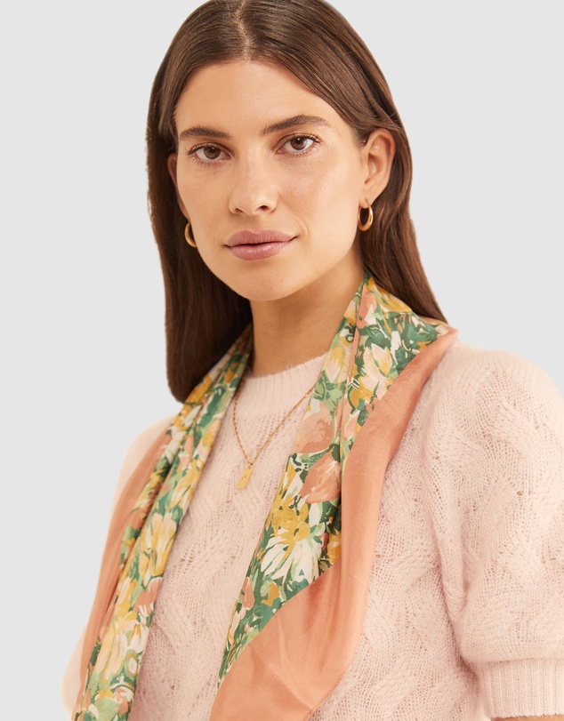 Sportscraft - Flora Square Silk Scarf