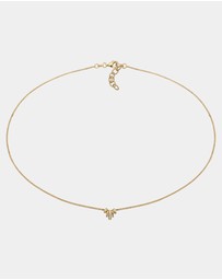 Elli Jewelry - Necklace Crystal 925 Sterling Silver Gold-Plated