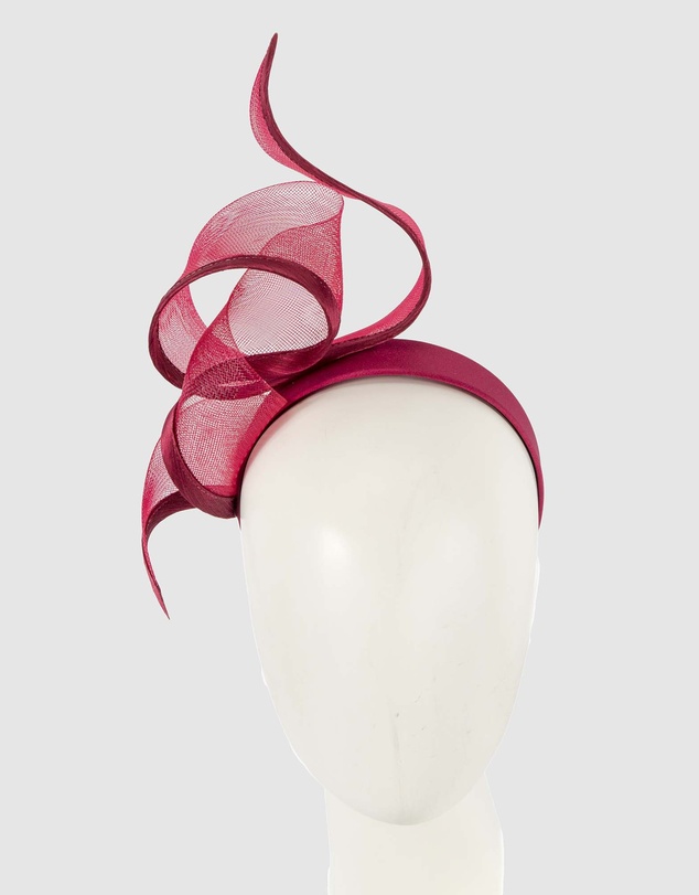 Fillies Collection - Bespoke Burgundy Racing Fascinator