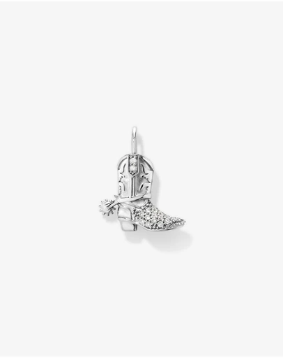 Michael Hill - Cowboy Boot Pendant in Sterling Silver with Cubic Zirconia
