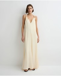 BONDI BORN - Ardea Twist Shoulder Maxi Dress