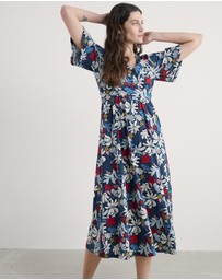 Seasalt - Seasalt Cornwall Seaweed Flower Maritime Chateaux Dress (Half Sleeve)