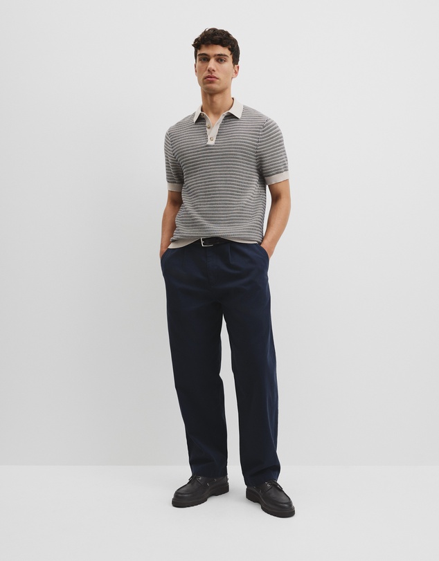 Country Road - Australian Cotton Textured Knit Polo