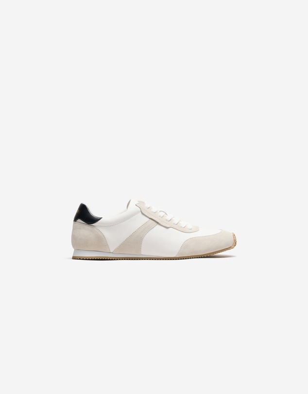 Calibre - Low Profile Leather Sneaker White Combo