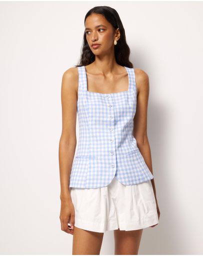 Blue & White Gingham