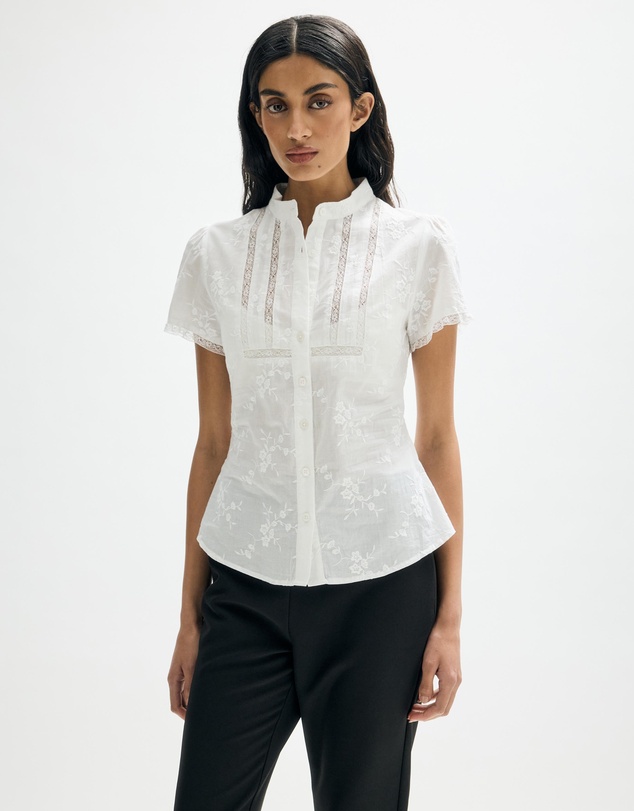 Minima Esenciales - Masson Cotton and Lace Shirt