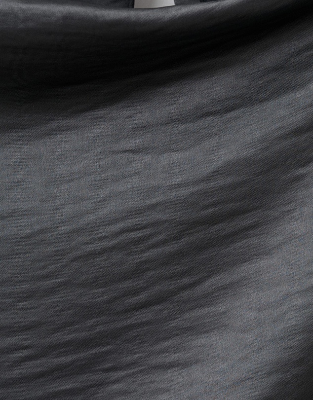 M.N.G - Satin Dress With Creased Effect