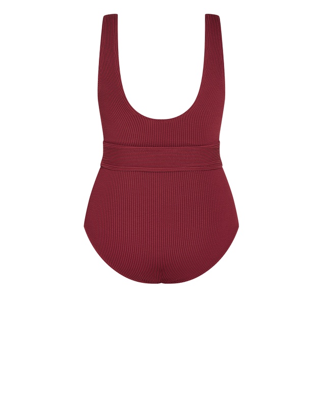 City Chic - Plus size Alicante 1 Piece - shiraz