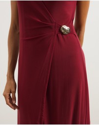 Atmos&Here - Ginni Wrap Mesh Midi Dress