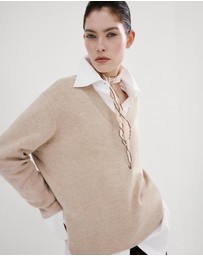 M.N.G - V-Neck Knit Sweater