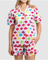 Sant And Abel - Women's Drawbertson Drippy Lips Short PJ Set