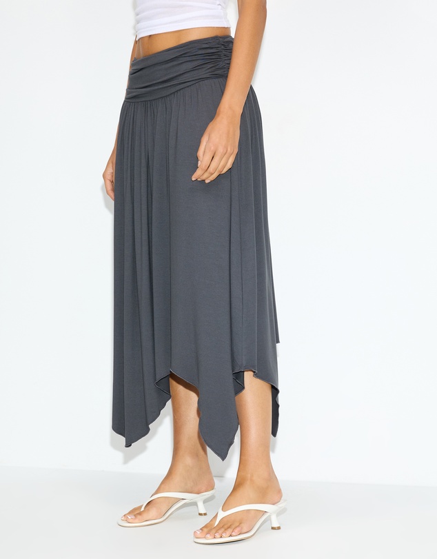 Dazie - Gisella Asymmetrical Midi Skirt