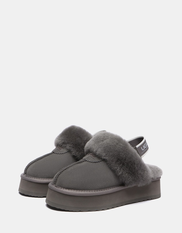 EVERAU - Australian Shepherd Ugg Waffle Platform Cow Suede Upper House Shoes