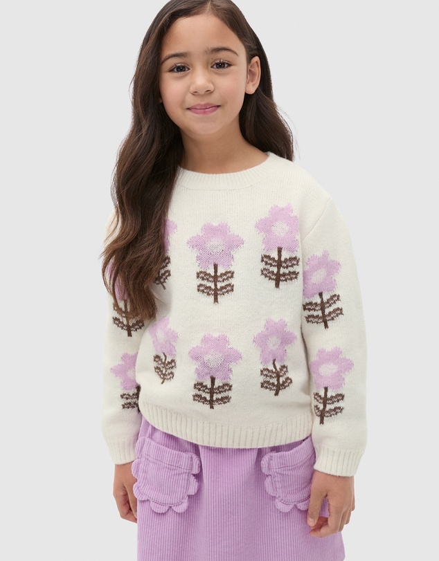 Seed Heritage - Floral Knit Sweater