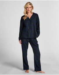 Hunkemoller - Long Sleeve Flannel Twill Check Shirt