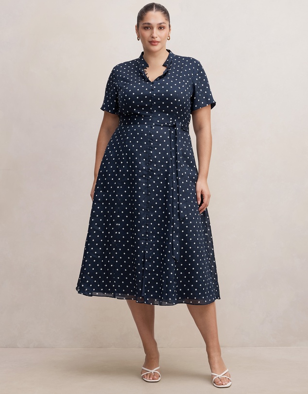 Forever New Curve - Therese Curve Short Sleeves Midi Dress