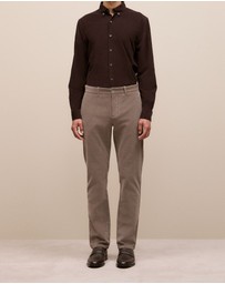 Trenery - Regular Fit Cord Classic Pant in Cinder