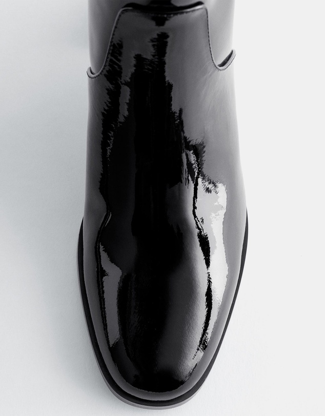 & Other Stories - Heeled Glossed-Leather Ankle Boots