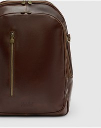 Republic of Florence - The Belfast Brown Laptop Backpack