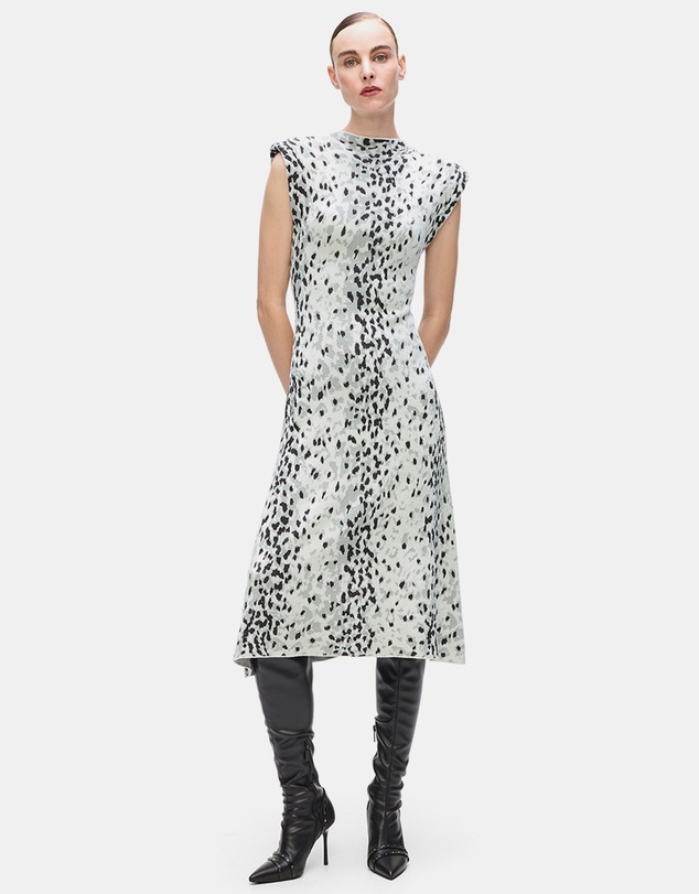 Karl Lagerfeld - Snow Leopard Knit Dress