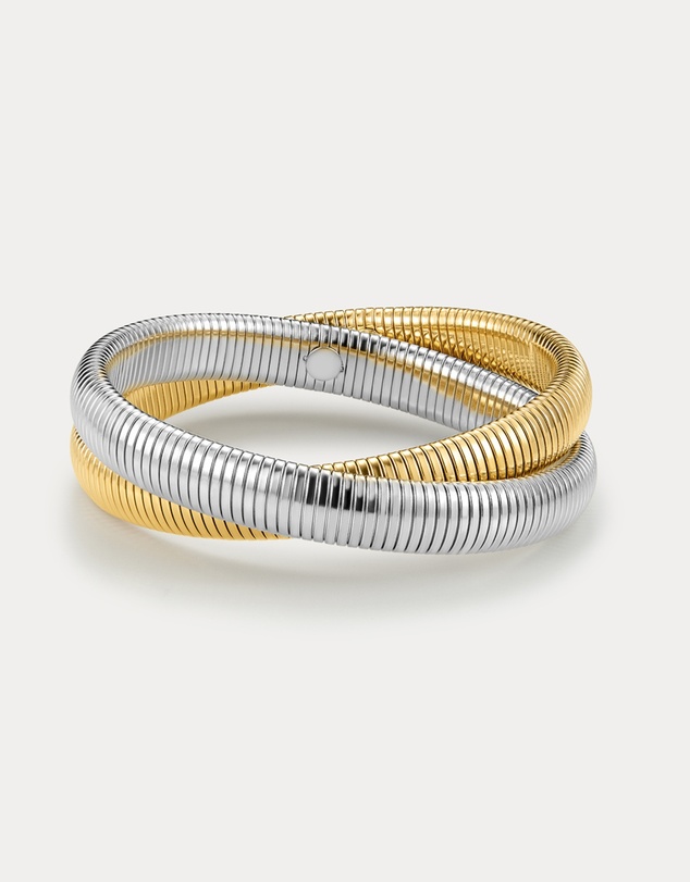 Luv Aj - The Two Tone Flex Snake Chain Bracelet