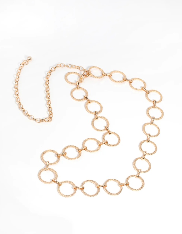 Lovisa - Gold Circle Chain Belt
