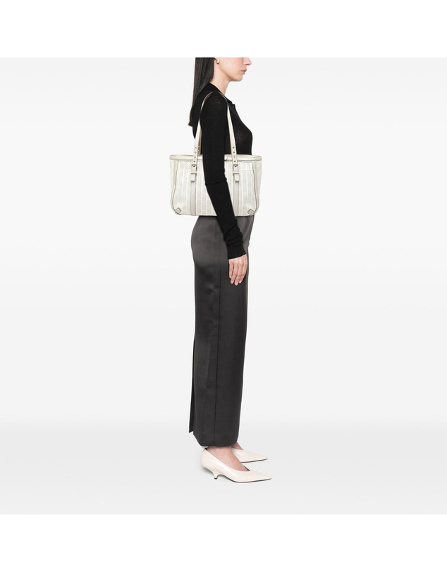 Pre-Loved by Azura Reborn - Pre-Loved Anagram Perforated Coated Canvas Tote