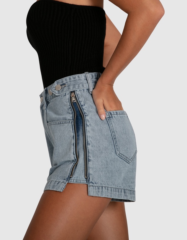 Belle & Bloom - Bring The Heat Denim Shorts