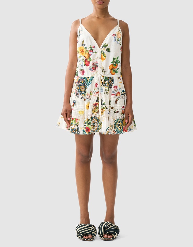 Camilla - Gather Waist Short Dress