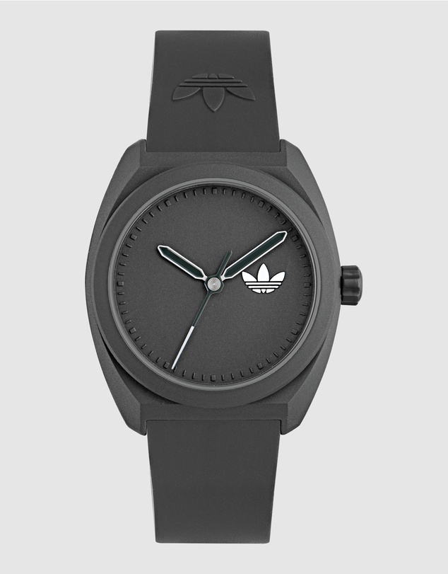 adidas Originals - Project Three 42mm Ceramic Case with Black Dial and Resin Strap