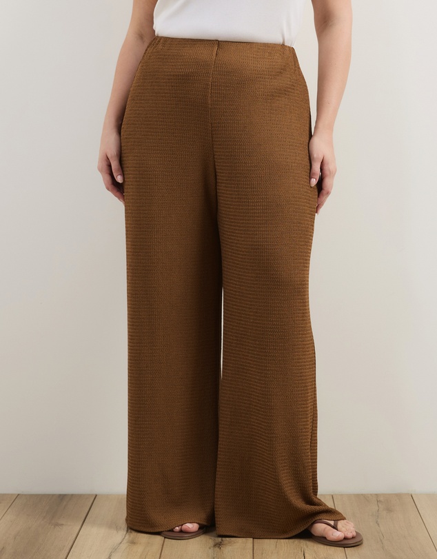 Atmos&Here Curvy - Monica Textured Jersey Pants