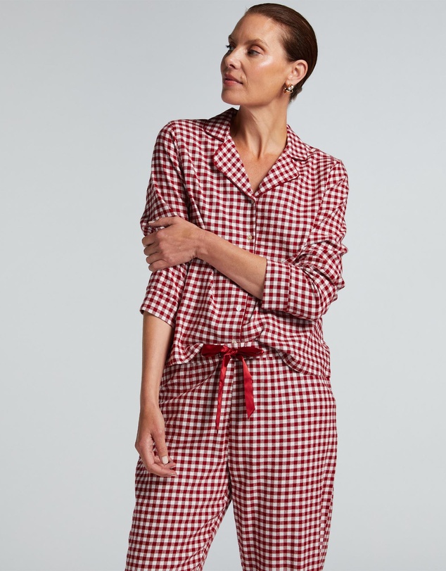 Hunkemoller - PJ Long Sleeve Flannel Check Set