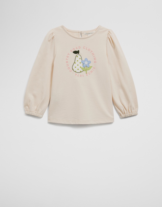 Country Road - Organically Grown Cotton Pear Long Sleeve T-shirt