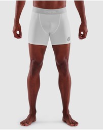 SKINS - SKINS Compression Men's Series-1 Running/Football/Gym Short White