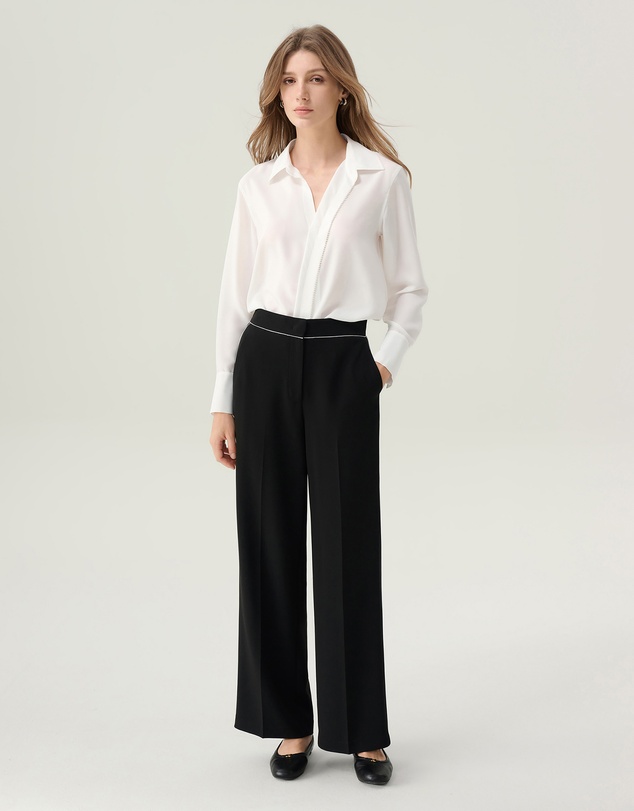 IDA+S - Dahlia Pleated Button Down Blouse