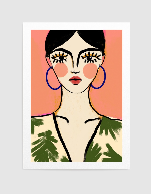 Olive et Oriel - Big Eyes by Treechild Art Print