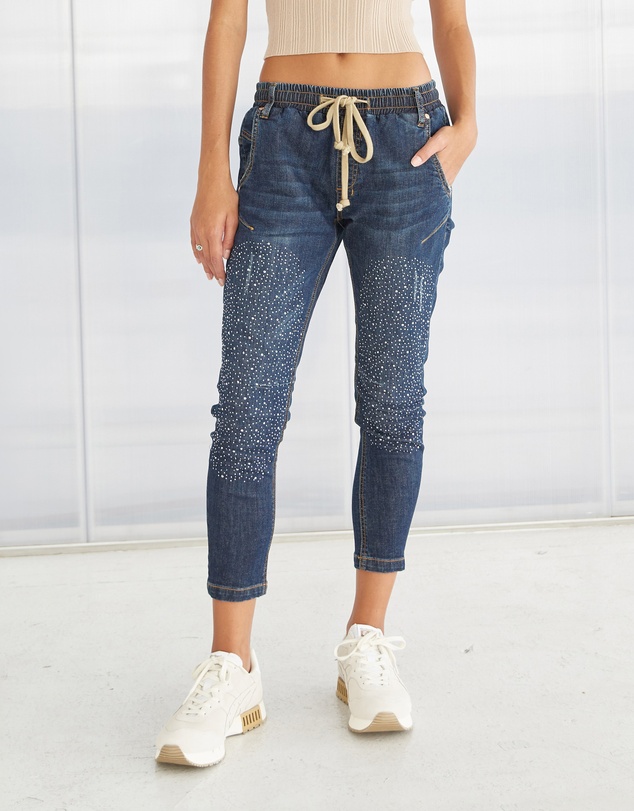 DRICOPER DENIM - Active Crystal Embellished Jeans