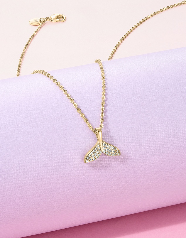 Mestige Kids - Mermaid Shimmer Necklace - 18K Gold Plated