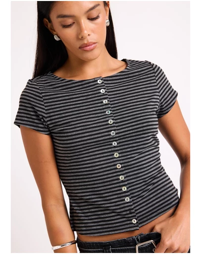 Insight - Charli Button Up Top