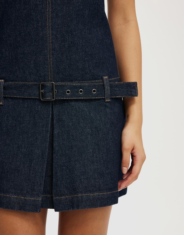 Cotton On - Luisa Belted Denim Mini Dress