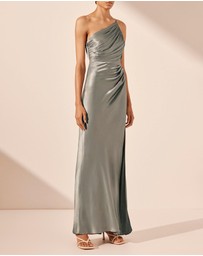 Shona Joy - La Lune Asymmetrical Gathered Maxi Dress