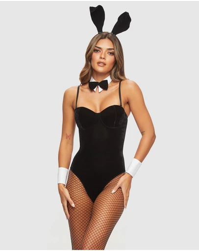 Ann Summers - Tuxedo Bunny Bodysuit Playwear Set