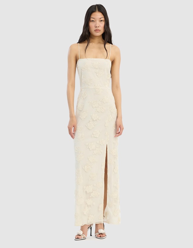 ROTATE - Beaded Maxi Slit Dress