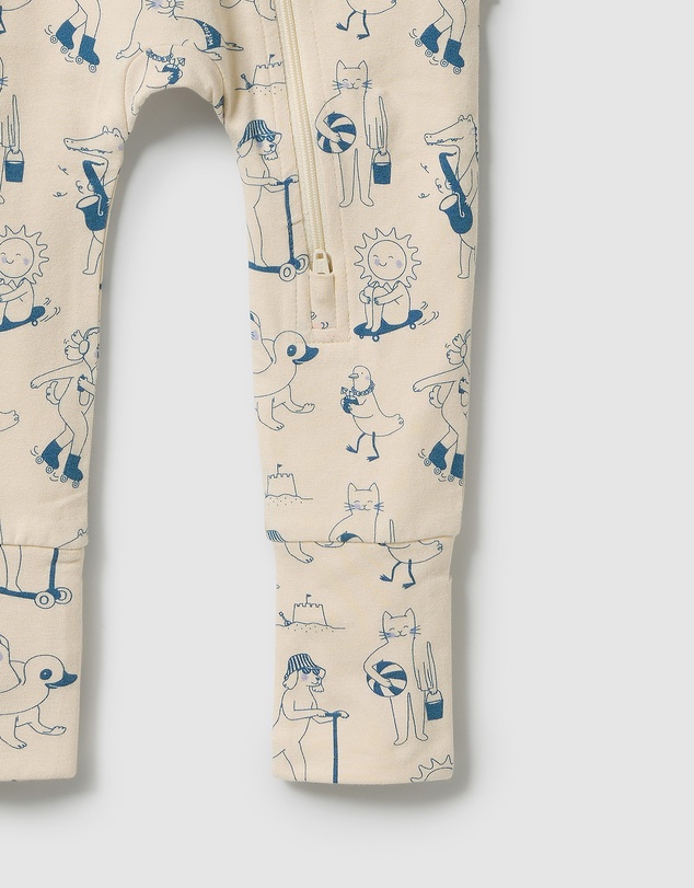 Wilson & Frenchy - Organic Zipsuit With Feet - Babies