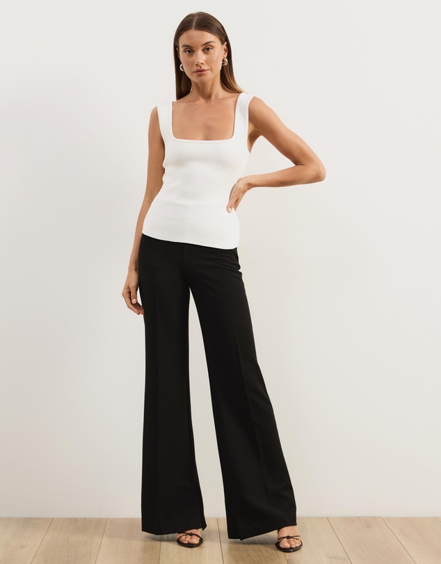 Atmos&Here - Gia Square Neck Knit Top